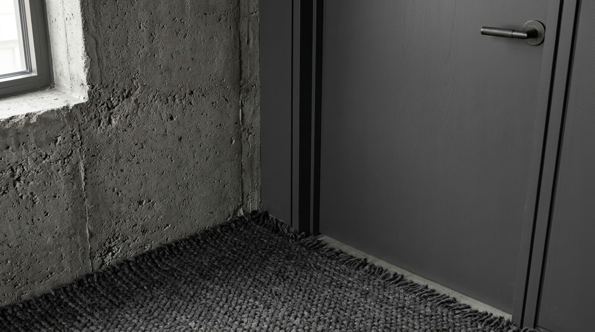 monochromatic design for small rooms in a cool slate gray palette with varying textures of wool, stone, and matte paint for visual depth. monochromatic design for small rooms in a cool slate gray palette with varying textures of wool, stone, and matte paint for visual depth.