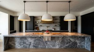 Tactile Grandeur: Curating High Drama Materials For Large Kitchen Island Designs – Visual 5