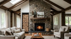 Tactile Hearthside: Mastering Organic Modern Textures And Atmospheric Lighting In Farmhouse Design – Visual 6
