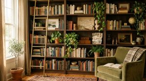 Tactile Materiality And The ‘Bookshelf Wealth’ Aesthetic: A Guide To Curated Book Shelving – Visual 10