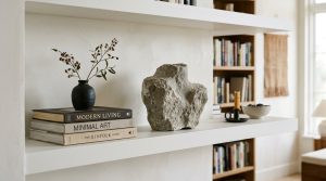 Tactile Materiality And The ‘Bookshelf Wealth’ Aesthetic: A Guide To Curated Book Shelving – Visual 3