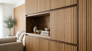 Tactile Serenity: Curating High End Textures And Atmospheric Glow For Organic Modern Media Centers – Visual 5