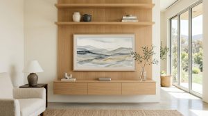 Tactile Serenity: Curating High End Textures And Atmospheric Glow For Organic Modern Media Centers – Visual 9