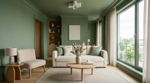 Tactile Serenity: Fusing Sage Green With Raw Earth Textures And 2700K Ambient Mastery – Visual 4