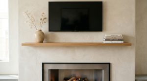 Tactile Transcendence: Using Limewash, 2700K Lumens, And Raw Stone To Soften Media Walls – Visual 10