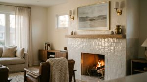Tactile Transcendence: Using Limewash, 2700K Lumens, And Raw Stone To Soften Media Walls – Visual 5