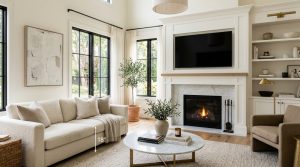 Tactile Transcendence: Using Limewash, 2700K Lumens, And Raw Stone To Soften Media Walls – Visual 6