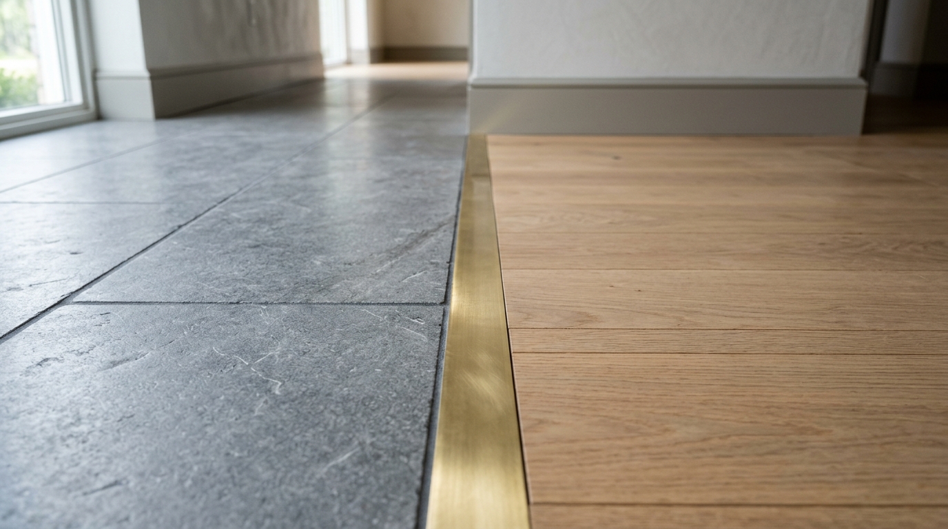 A minimalist wooden bench placed in a hallway niche to maintain a clear 36-inch walkway while adding functionality.