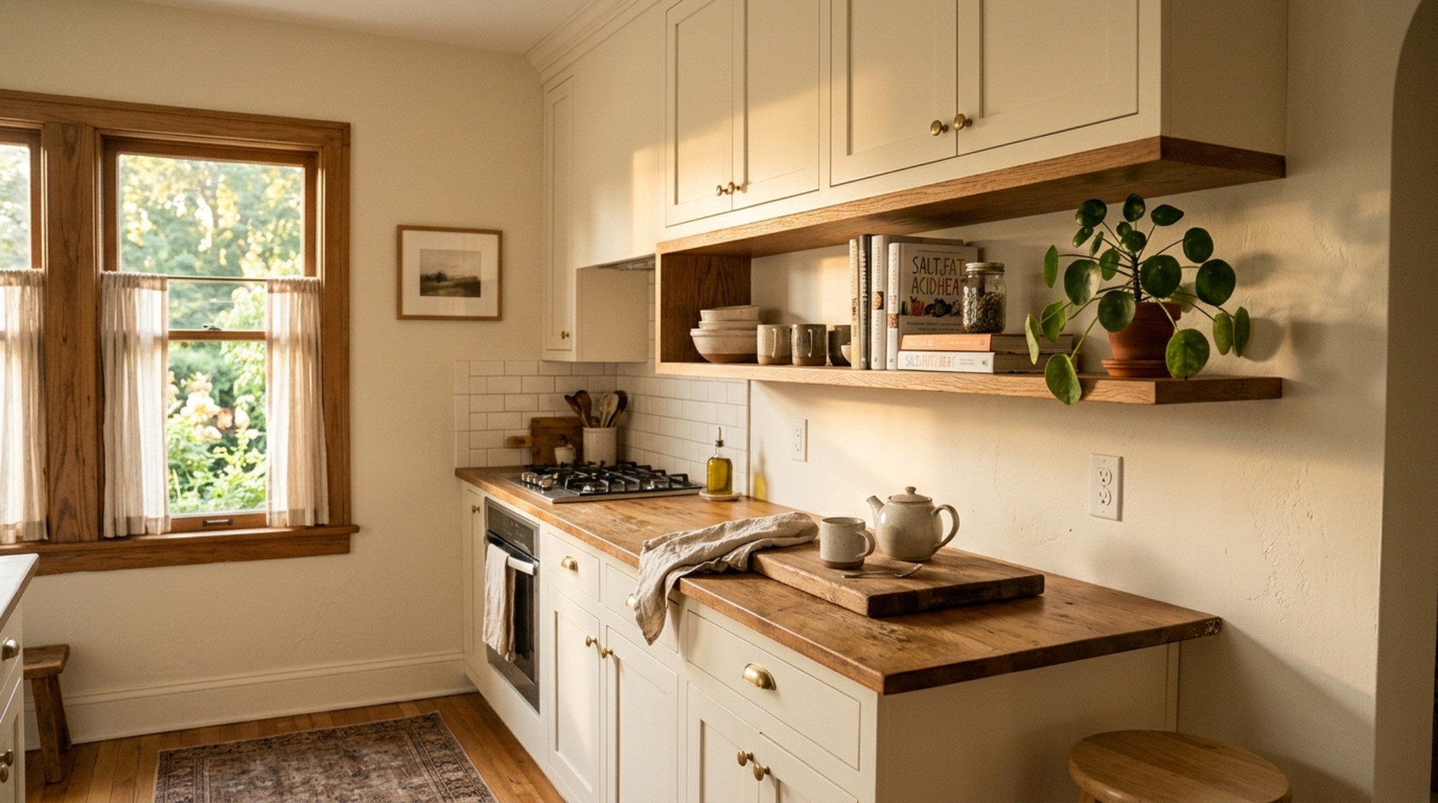 A cozy how to install hang cabinets setup in a small apartment kitchen, using vertical space and warm neutral paint tones to enhance the atmosphere. A cozy how to install hang cabinets setup in a small apartment kitchen, using vertical space and warm neutral paint tones to enhance the atmosphere.
