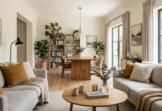 High-end interior design visual depicting narrow entryway ideas