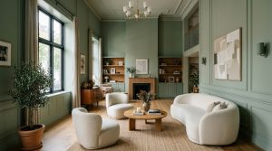The 2700K Glow: Elevating Sage Green Finds Through Materiality, Travertine Textures, And Muted Metallics – Visual 11