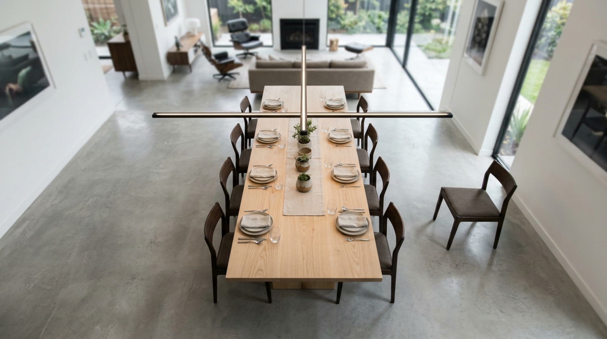 how to measure dining room light size using the two-thirds width rule for a long rectangular ash wood table in an open-plan kitchen. how to measure dining room light size using the two-thirds width rule for a long rectangular ash wood table in an open-plan kitchen.