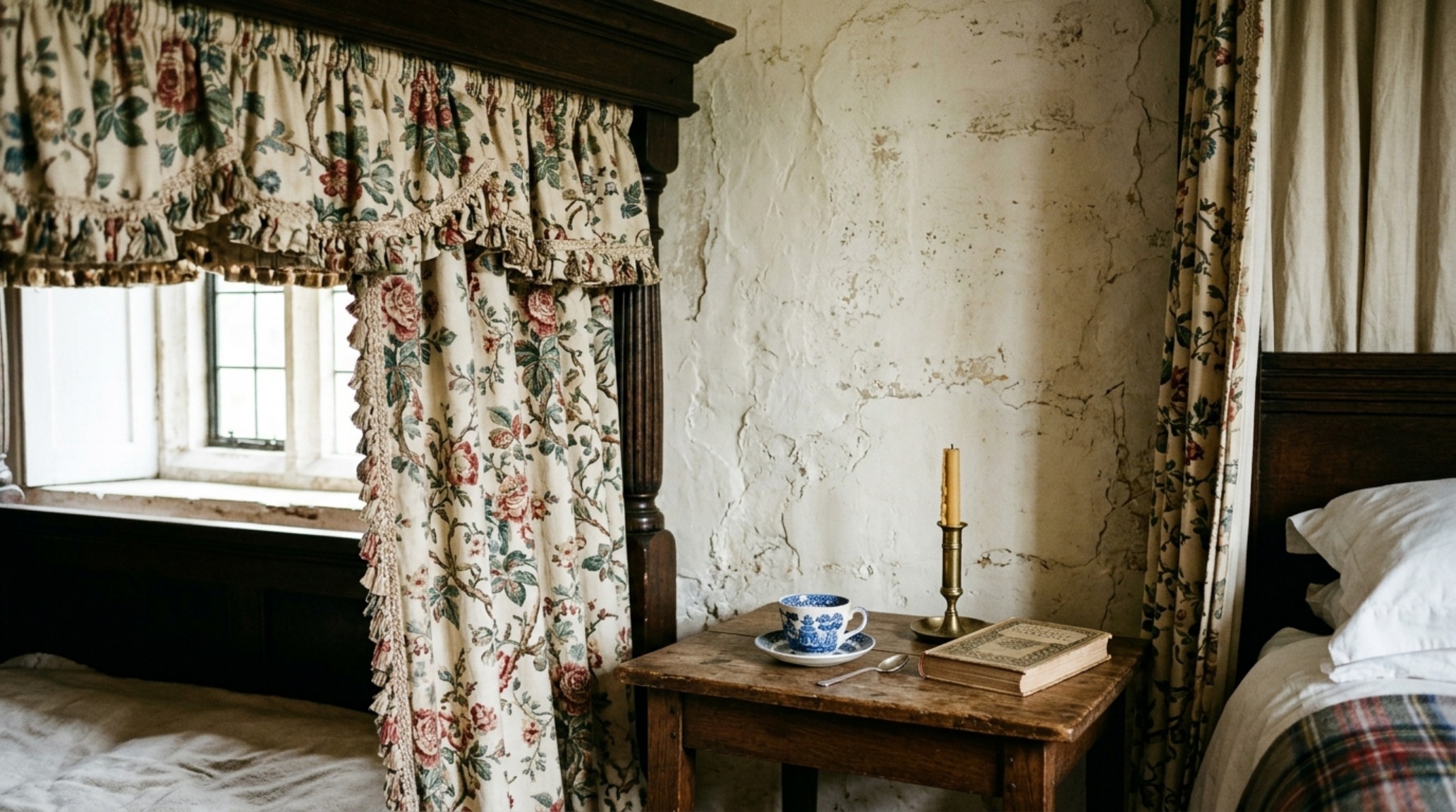 Detail shot of 18th-century timber beams and a high-gloss ceiling finish, part of the modern jeffrey bilhuber farmhouse tour ideas for light reflection.