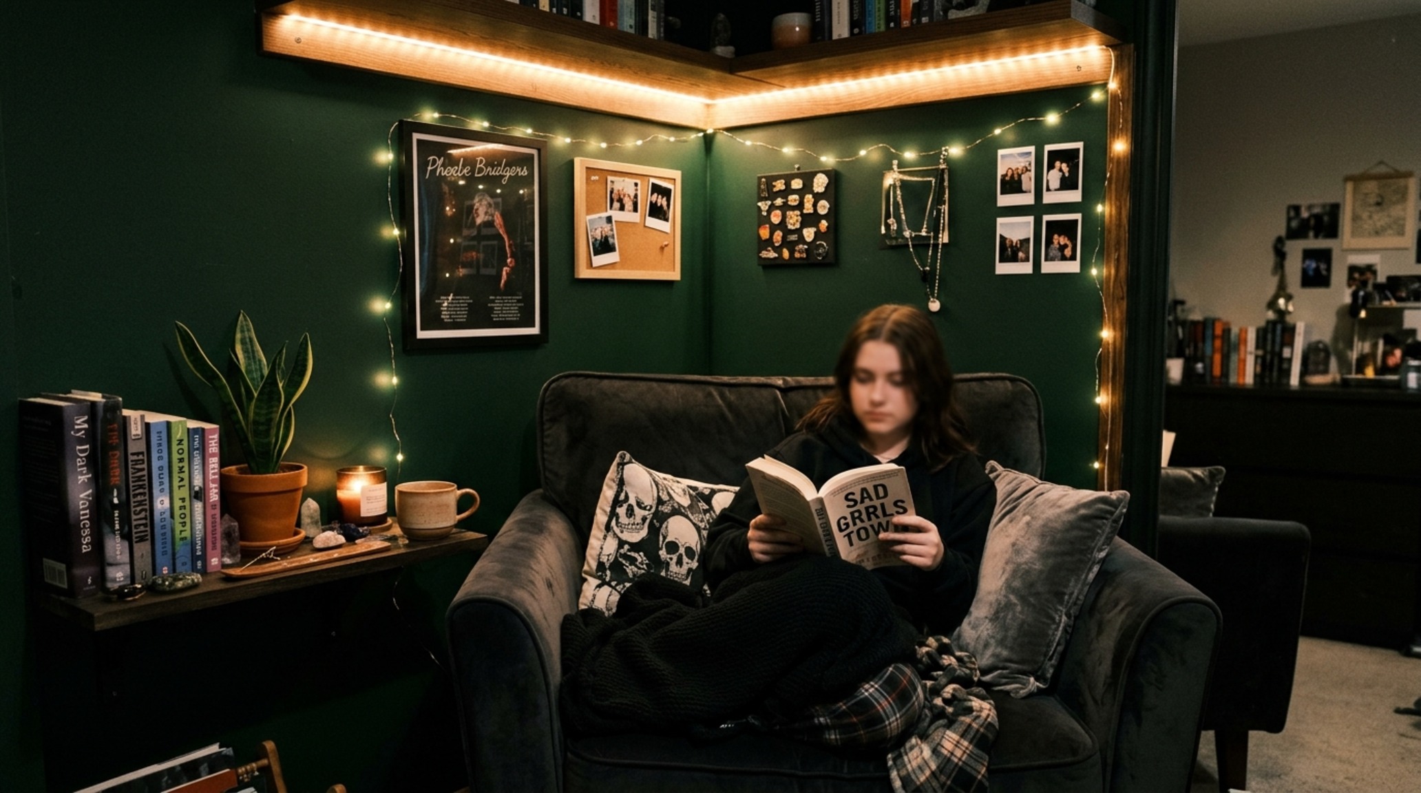 Moody teen room aesthetics with a focus on dark-stained wood panels and integrated LED lighting for a private sanctuary feel. Moody teen room aesthetics with a focus on dark-stained wood panels and integrated LED lighting for a private sanctuary feel.