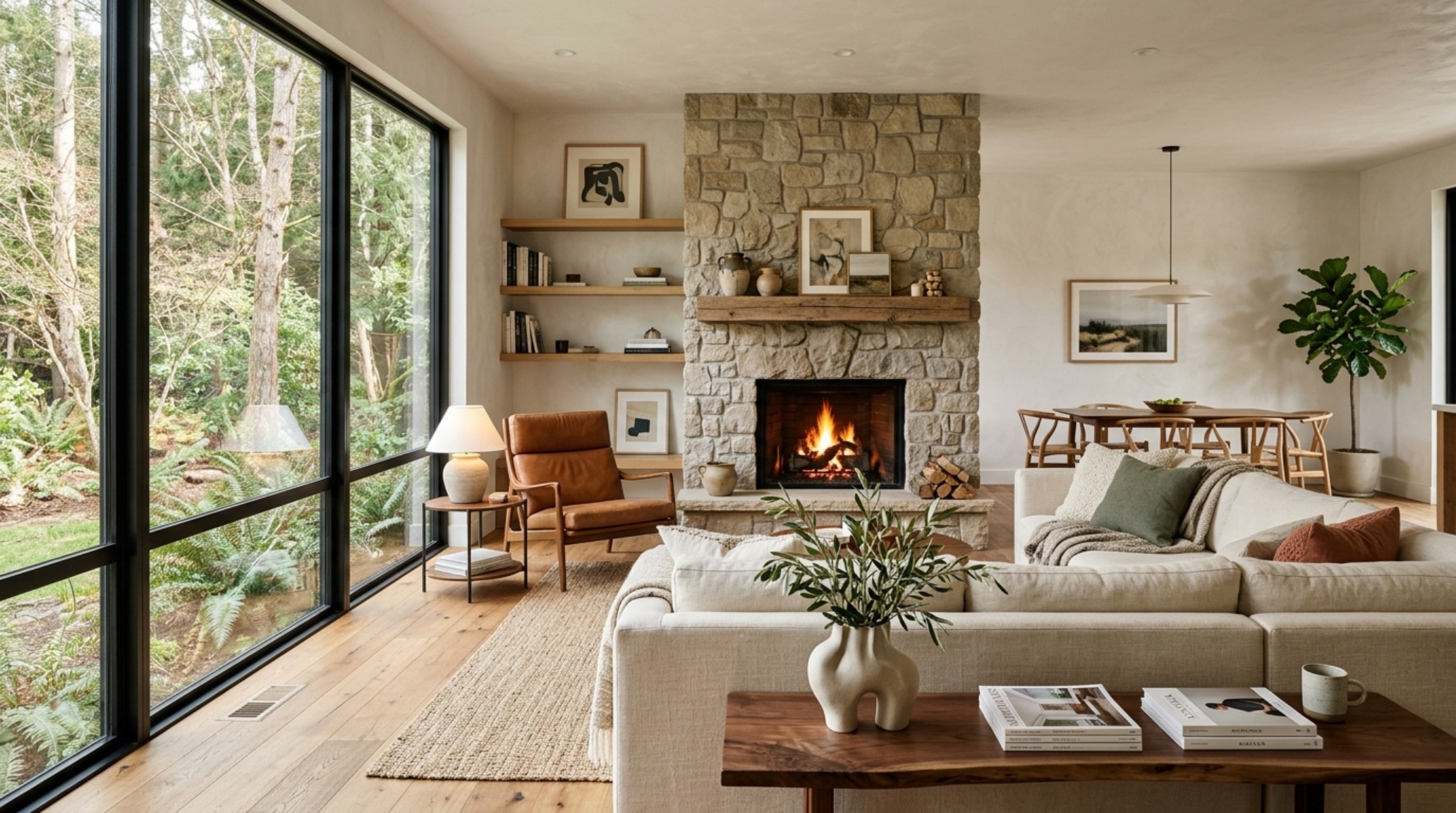 High-end interior design visual depicting neutral paint color trends 2026 decor ideas