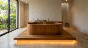 The Architectural Ofuro: Masterclass Proportions For Integrating Wooden Bathtubs Into Modern Floorplans – Visual 2