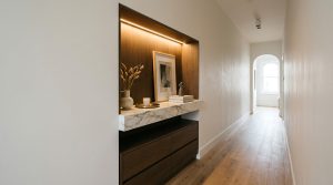 The Architectural Proportions Of Narrow Entryways: Mastering The Slim Console Silhouette – Visual 11