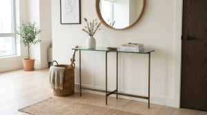 The Architectural Proportions Of Narrow Entryways: Mastering The Slim Console Silhouette – Visual 23