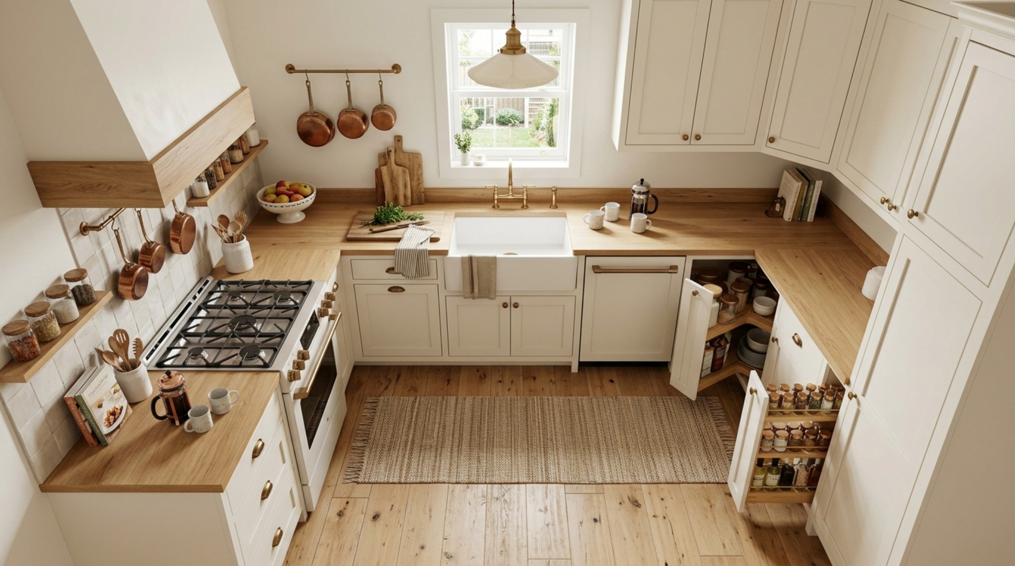 small country kitchen layouts optimized with a U-shaped configuration, integrated spice niches, and light-reflective off-white cabinetry for an airy feel small country kitchen layouts optimized with a U-shaped configuration, integrated spice niches, and light-reflective off-white cabinetry for an airy feel