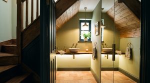The Architecture Of The Invisible: Mastering Structural Geometry And Headroom In Under Stair Powder Rooms – Visual 8