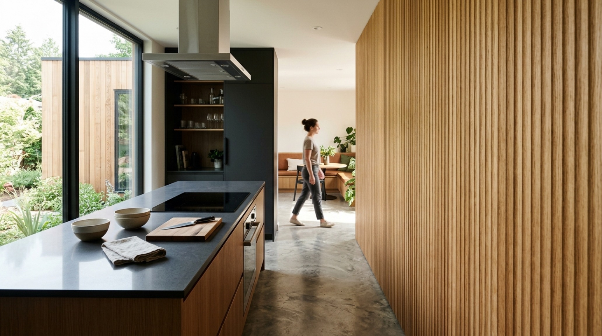 Smart modular home layouts featuring a 36-inch clear walkway, integrated white oak storage, and floor-to-ceiling glass for optimal sightline alignment. Smart modular home layouts featuring a 36-inch clear walkway, integrated white oak storage, and floor-to-ceiling glass for optimal sightline alignment.