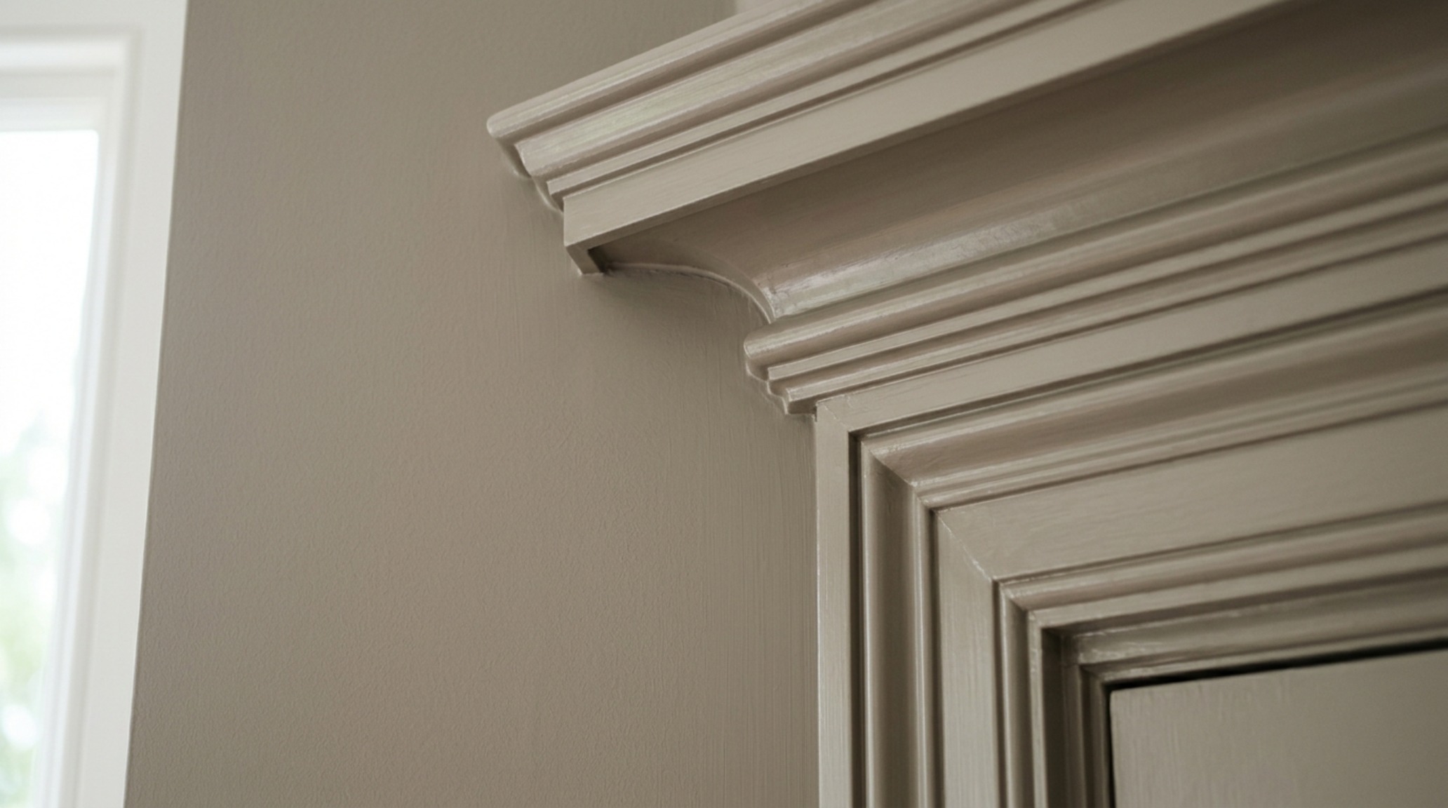 LRV paint tips showing the contrast between a matte wall and a semi-gloss trim in the same shade to define architectural details without breaking the visual flow LRV paint tips showing the contrast between a matte wall and a semi-gloss trim in the same shade to define architectural details without breaking the visual flow
