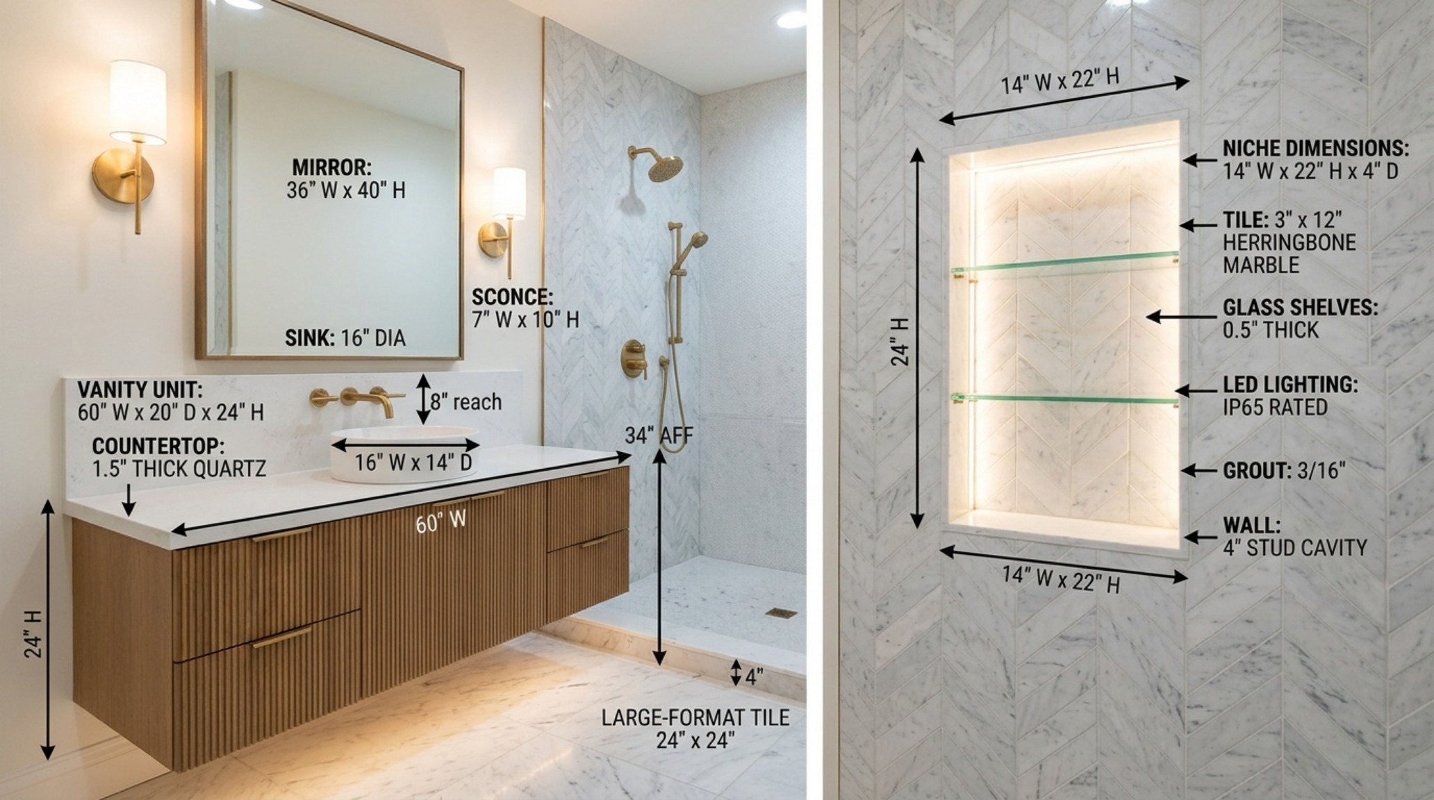 best home renovation blogs showing a technical diagram of shower niche placement and faucet heights best home renovation blogs showing a technical diagram of shower niche placement and faucet heights