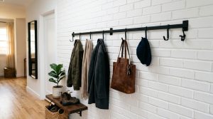 The Fluid Foyer: Ergonomic Wall Mounted Coat Rack Plans For Seamless High Traffic Living – Visual 12