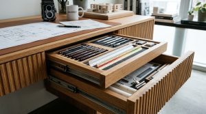 The Fluid Studio: Mastering Space Saving Ergonomics And Utility In Professional Architect Desks – Visual 8