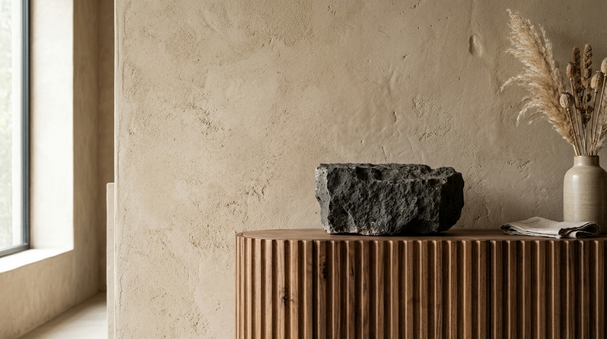 sustainable luxury home materials used in a spa-like bathroom with reclaimed wood accents and low-VOC lime wash walls. sustainable luxury home materials used in a spa-like bathroom with reclaimed wood accents and low-VOC lime wash walls.