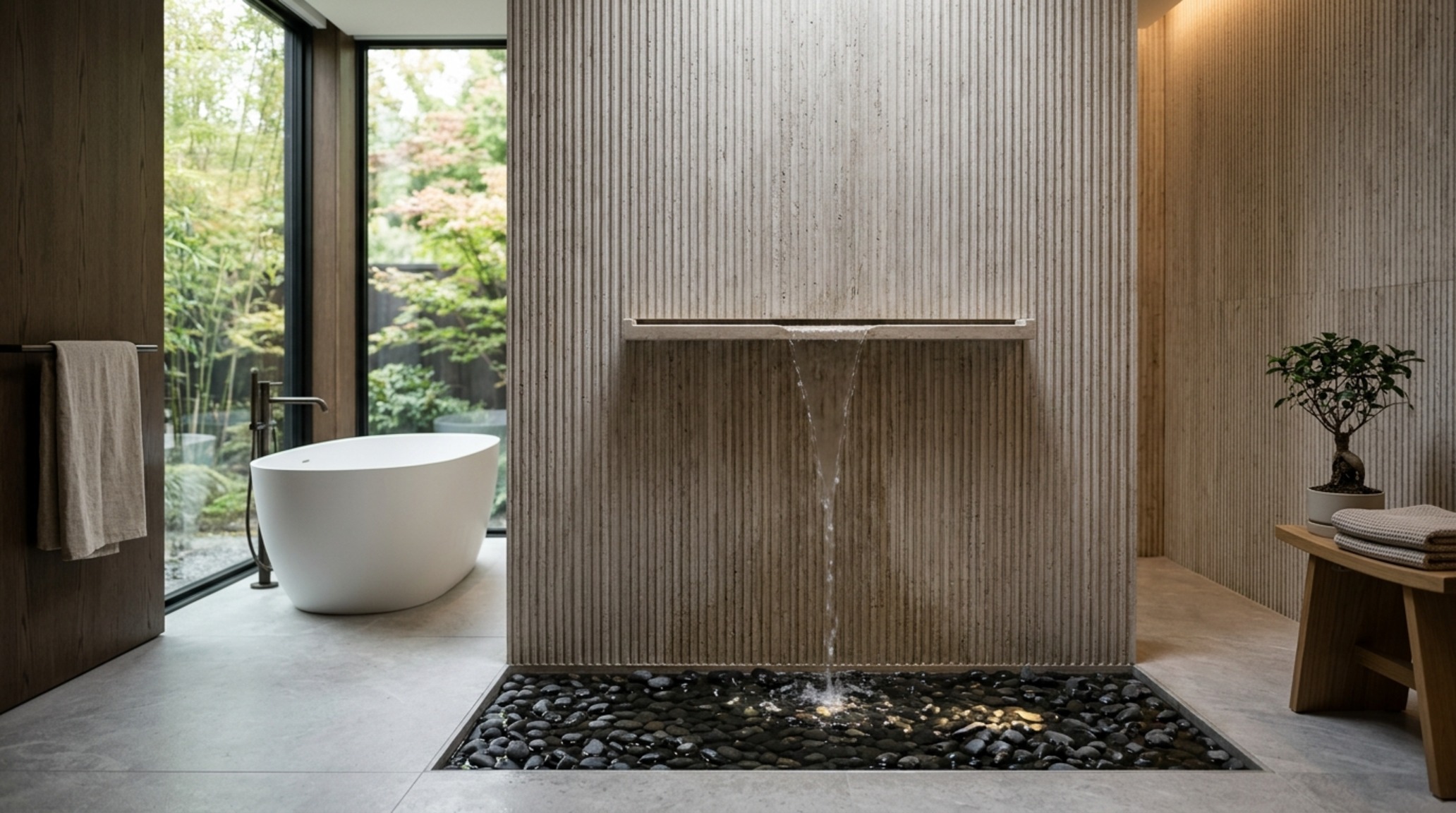 indoor minimalist water fountain crafted from blackened steel and volcanic rock for a sophisticated urban interior aesthetic indoor minimalist water fountain crafted from blackened steel and volcanic rock for a sophisticated urban interior aesthetic