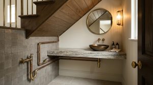 The Geometry Of The Void: Architectural Blueprints For Precision Powder Rooms Under Stairs – Visual 6