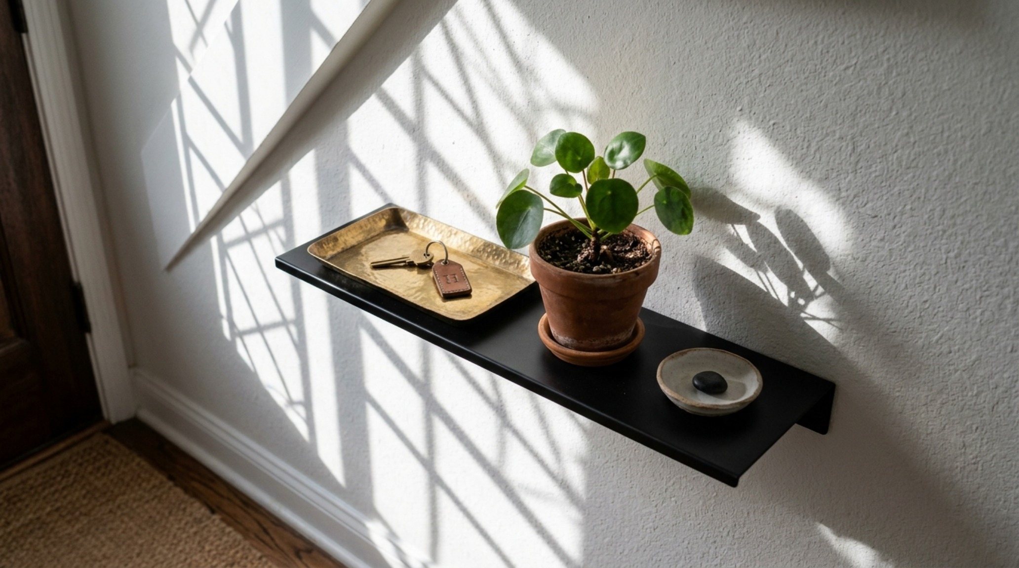 cheap modern decor ideas represented by a group of organic-shaped glass vases on a 30-inch high entryway console shelf cheap modern decor ideas represented by a group of organic-shaped glass vases on a 30-inch high entryway console shelf