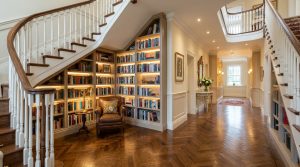The Midnight Reader’s Sanctuary: Atmospheric Textures And 2700K Glow Under The Stairs – Visual 9