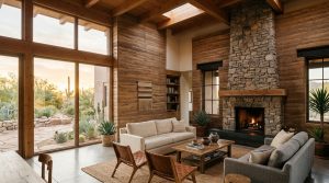 The Monolithic Anchor: Mastering Architectural Proportions In Floor To Ceiling Stone Fireplace Design – Visual 12