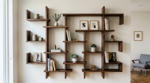 The New Geometry: Mastering Asymmetrical Rhythm And Proportional Flow In Living Room Floating Shelves – Visual 7