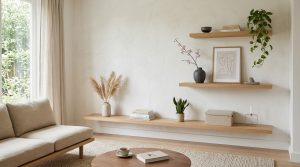 The New Geometry: Mastering Asymmetrical Rhythm And Proportional Flow In Living Room Floating Shelves – Visual 9