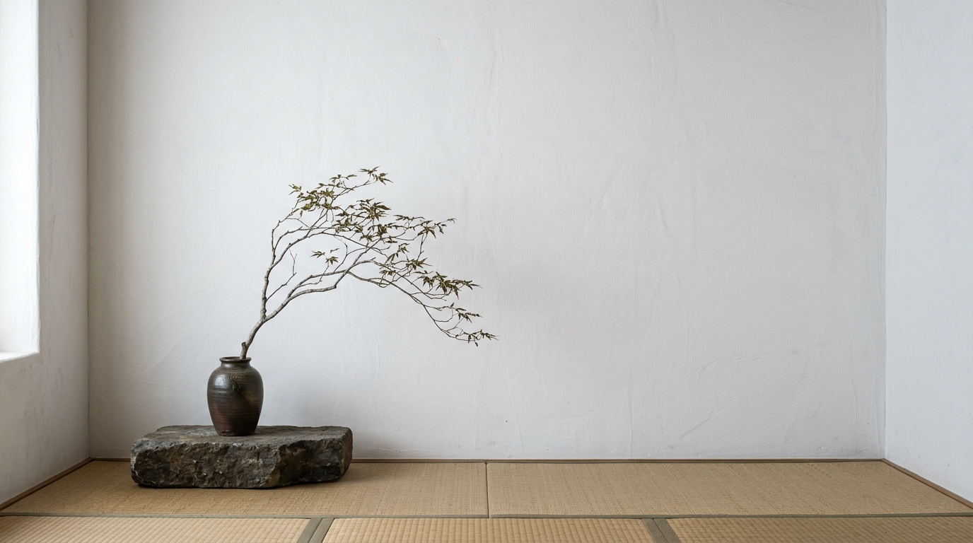 High-end minimalist shelving system integrated into a white wall for subtle storage. High-end minimalist shelving system integrated into a white wall for subtle storage.
