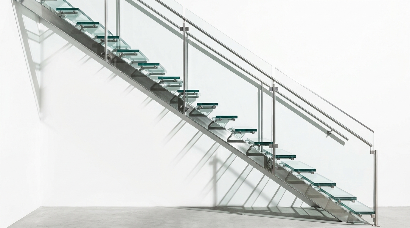 A view of a minimalist hallway leading to a bright, open living space.