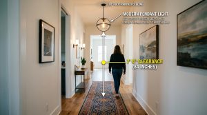 The Rule Of Proportions: Why Your Narrow Entryway Needs A High Impact Statement Pendant – Visual 29