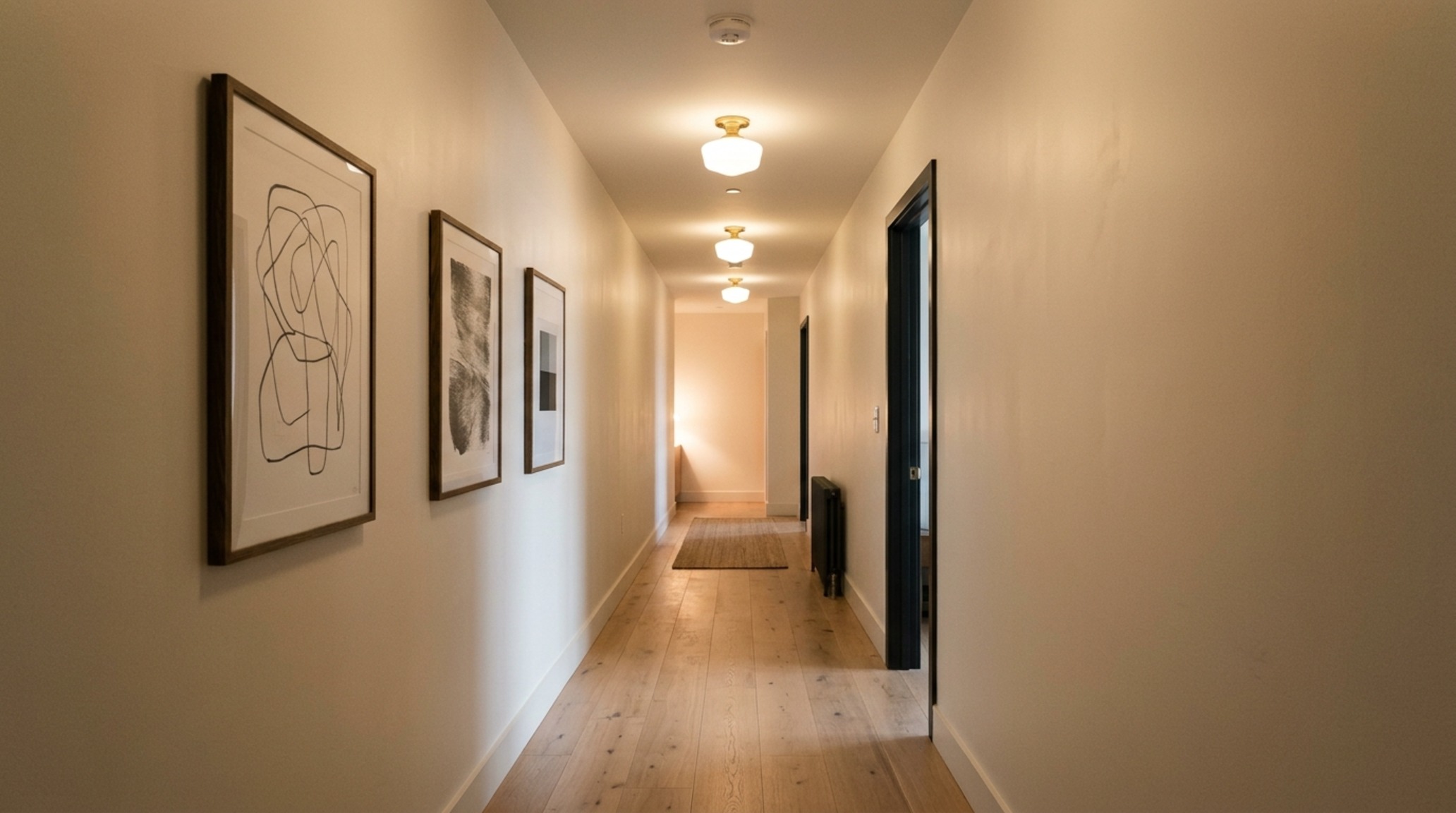 architectural spatial flow rules in a modern hallway utilizing negative space and 48-inch walkways for fluid movement architectural spatial flow rules in a modern hallway utilizing negative space and 48-inch walkways for fluid movement