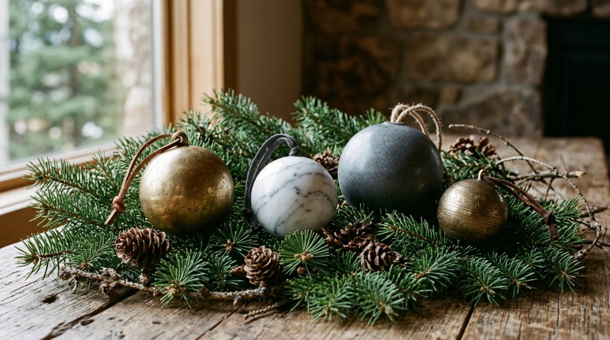 quiet luxury christmas tree ornaments crafted from unlacquered brass and turned wood for a tactile organic holiday aesthetic quiet luxury christmas tree ornaments crafted from unlacquered brass and turned wood for a tactile organic holiday aesthetic