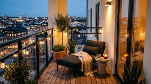 The Sensory Nook: Mastering Organic Textures And 2700K Small Apartment Balcony Ideas