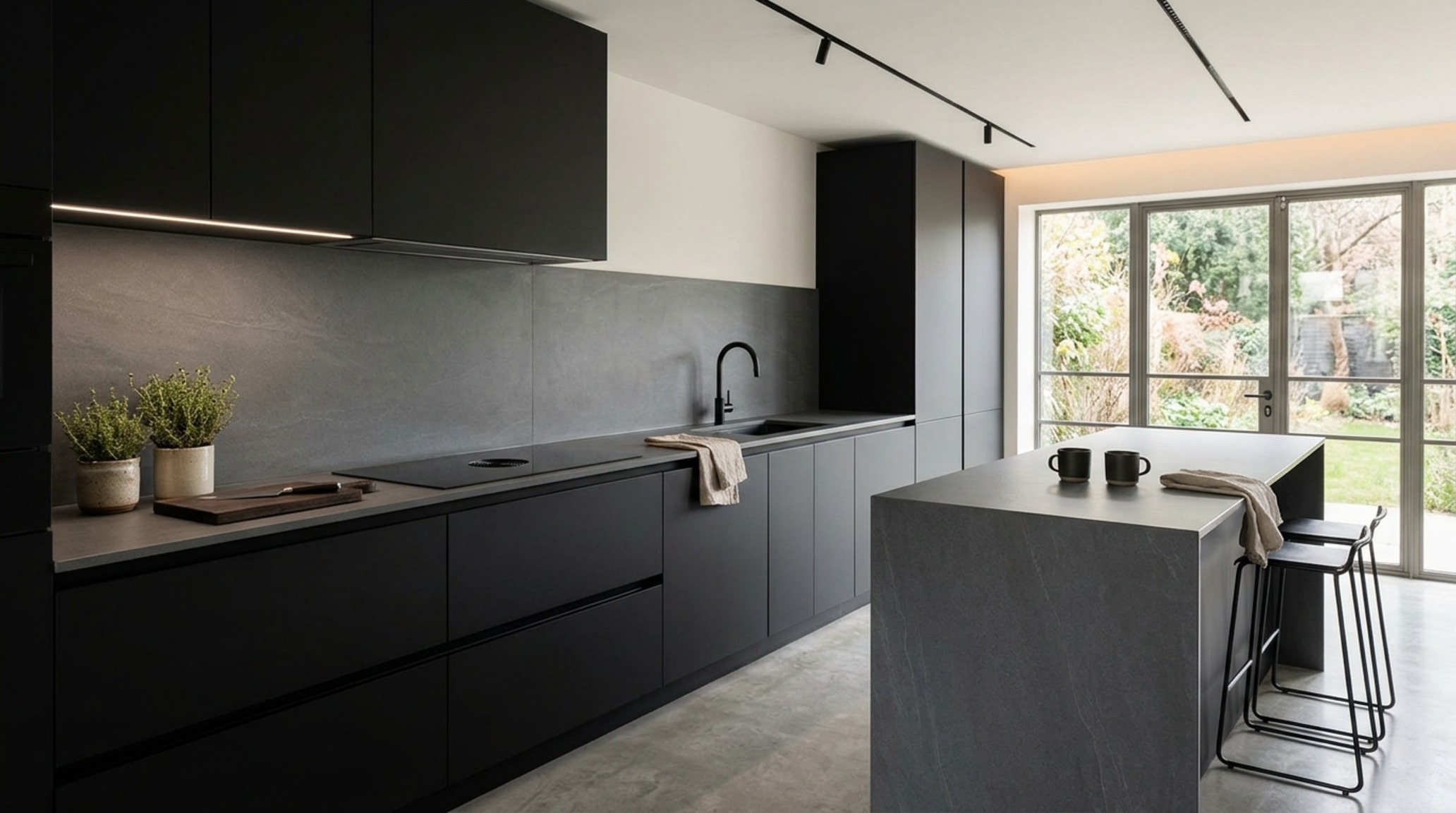 modern best kitchen counter material ideas incorporating an ultra-thin Dekton surface for a sleek European-style handle-less kitchen modern best kitchen counter material ideas incorporating an ultra-thin Dekton surface for a sleek European-style handle-less kitchen