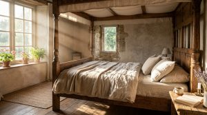 The Tactile Aesthetic Of Canopy Bed: Materials, Moods & Lighting Kelvin – Visual 12