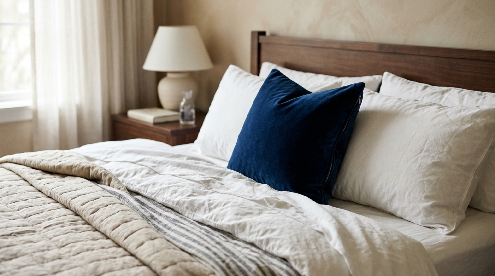 luxury cool bedroom ideas for small rooms textures focusing on the tactile contrast between a velvet pillow and crisp organic cotton bedding luxury cool bedroom ideas for small rooms textures focusing on the tactile contrast between a velvet pillow and crisp organic cotton bedding