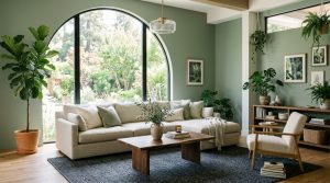 The Tactile Aesthetic Of Green Couch Living Room Design: Materials, Moods & Lighting Kelvin – Visual 7