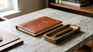 The Tactile Aesthetic Of How To Organize Your Office Space At Home: Materials, Moods & Lighting Kelvin – Visual 3