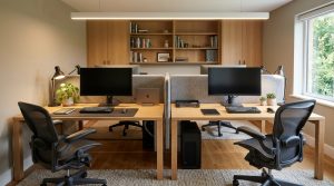 The Tactile Aesthetic Of How To Organize Your Office Space At Home: Materials, Moods & Lighting Kelvin – Visual 9