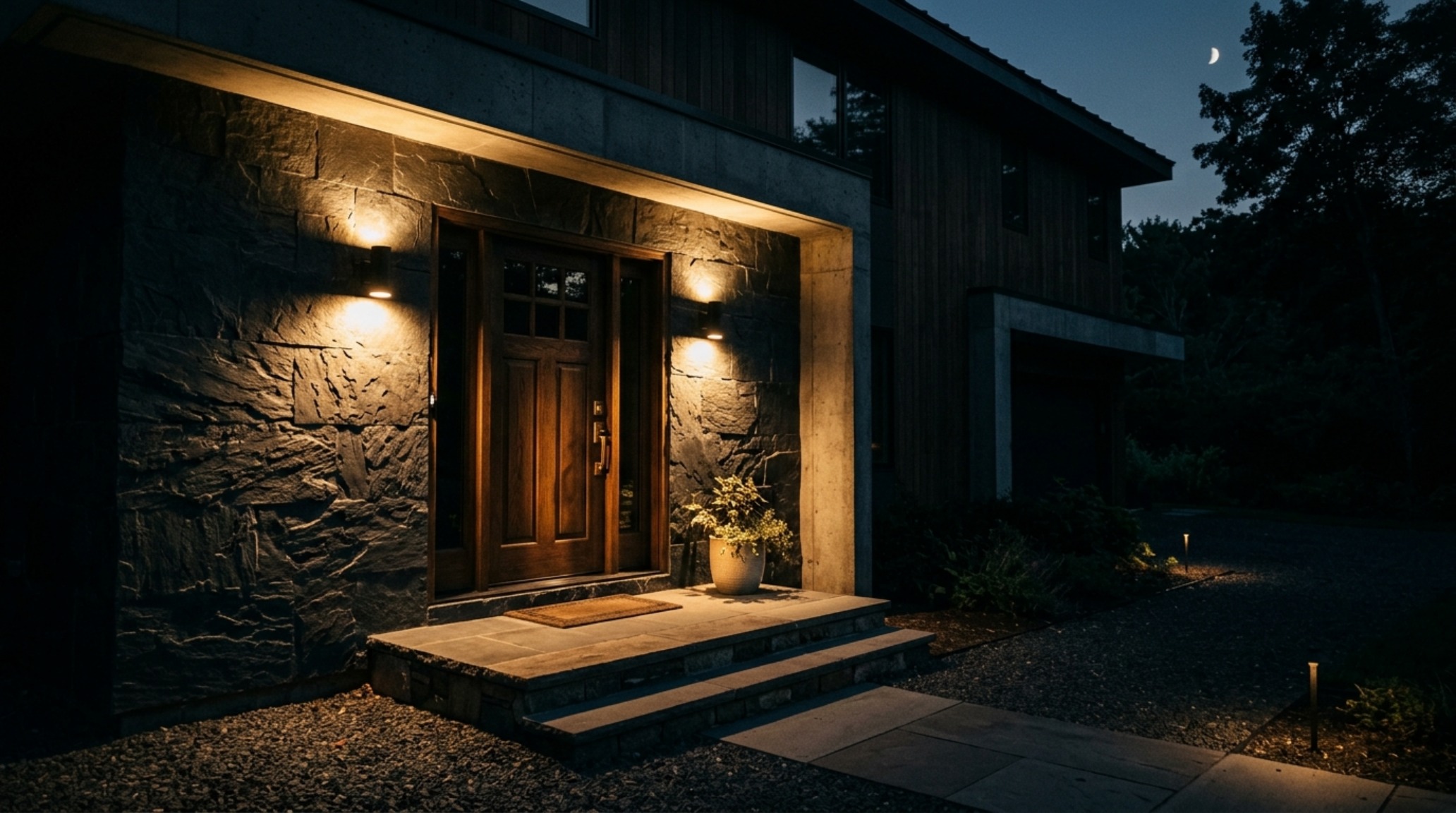 ideas for front doors lighting guide demonstrating 2700K warm glow from recessed architectural fixtures onto a textured stone facade ideas for front doors lighting guide demonstrating 2700K warm glow from recessed architectural fixtures onto a textured stone facade